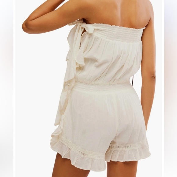 NWOT Free People Feelin' Fancy Convertible Romper Ivory XS - Picture 13 of 16